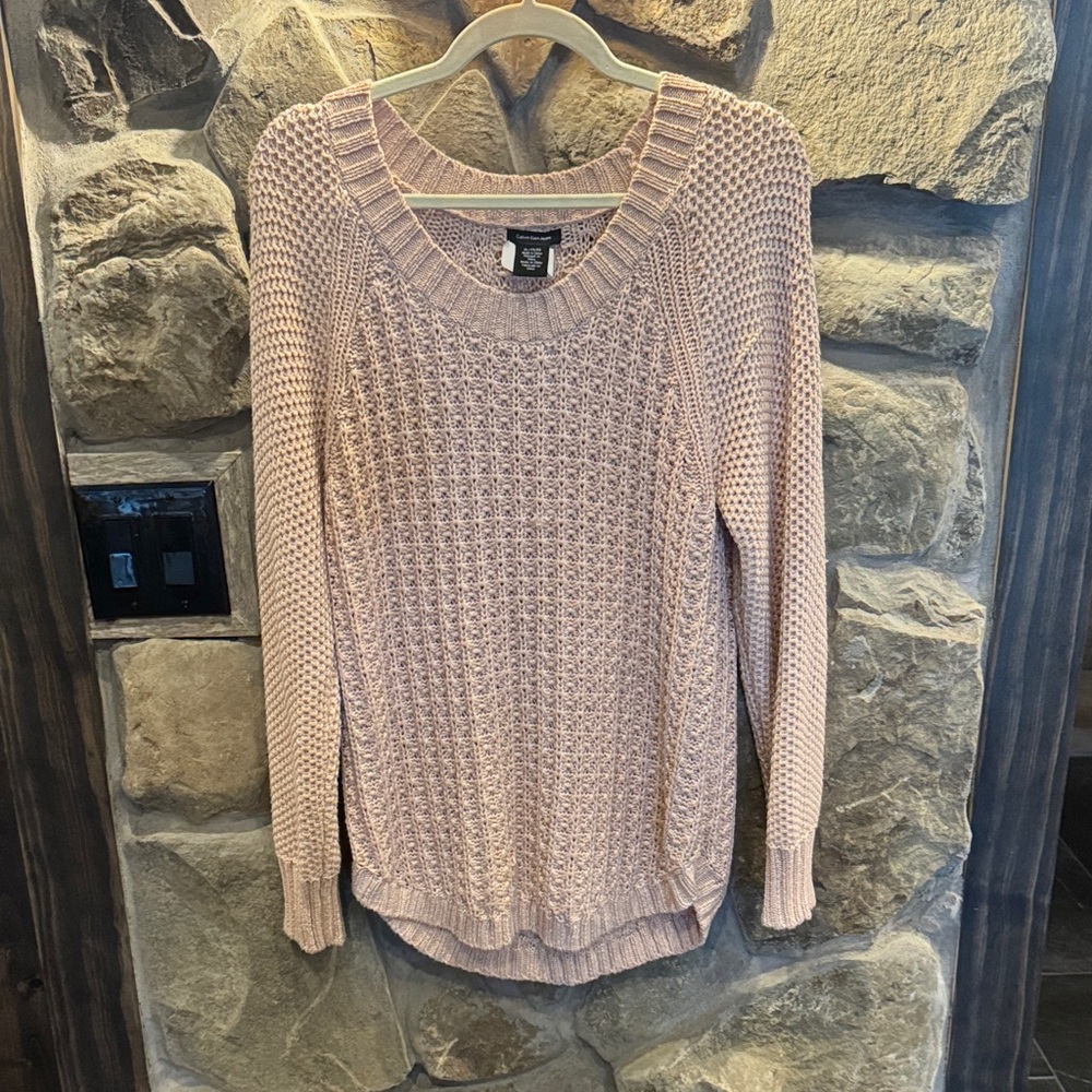 Calvin Klein Jeans Light Pink Crew Neck Sweater
